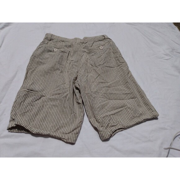 Alpine Design Men  Shorts Size 30 Cotton 5 Pockets Green Pin Striped - Picture 4 of 6